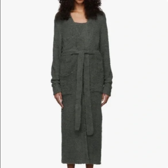 SKIMS Cozy Knit Robe | Green | L/XL